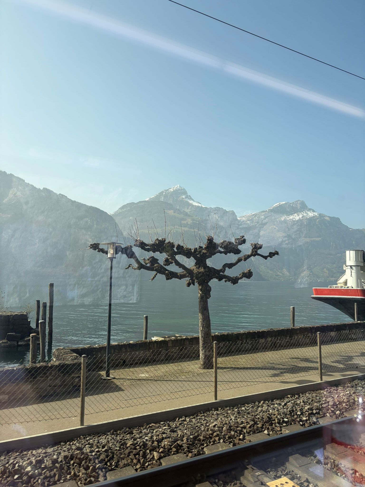 Matterhorn Gotthard Bahn train to Andermatt