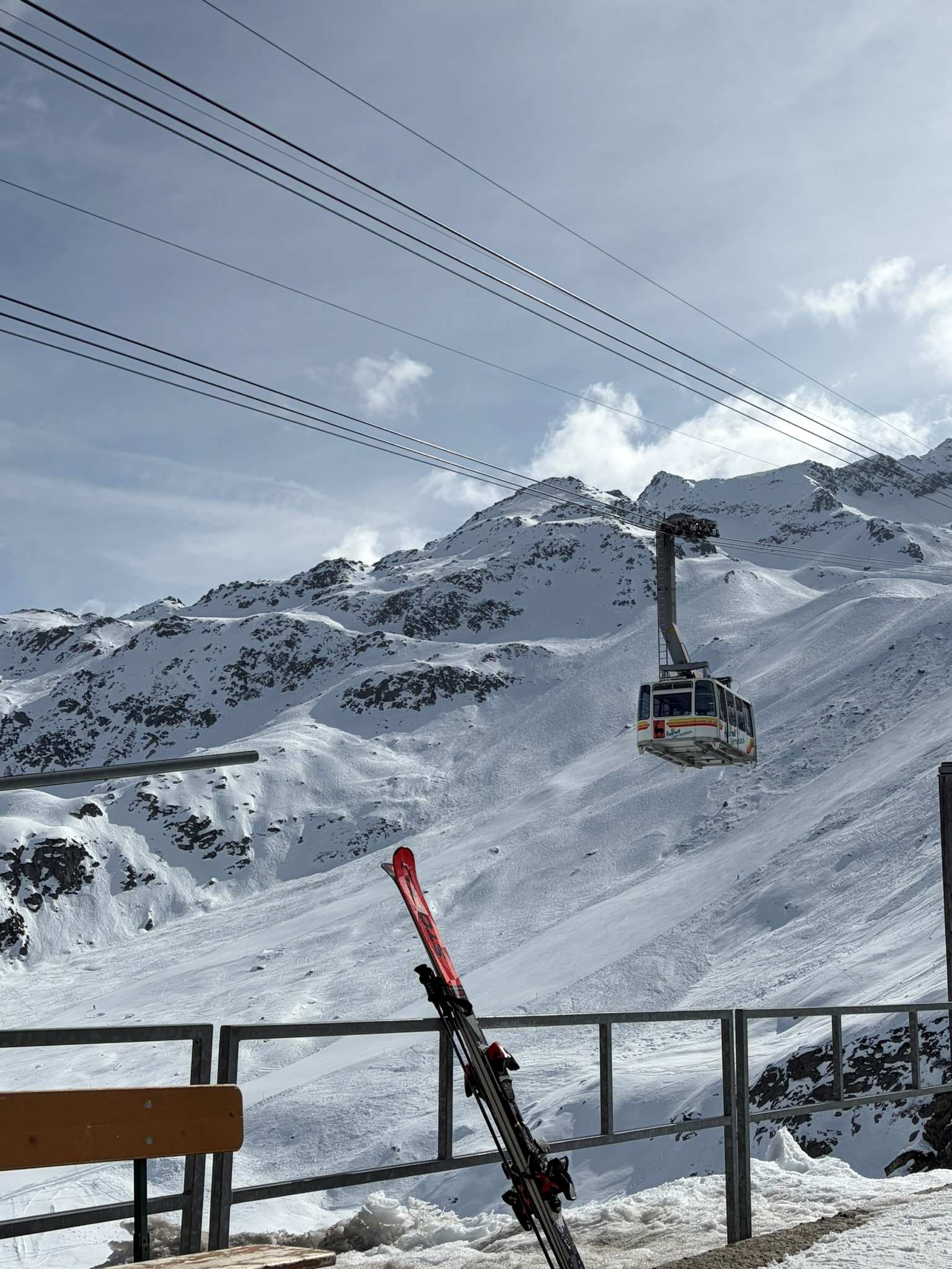 Heading up to the north facing slopes of the Gemmstock in Andermatt