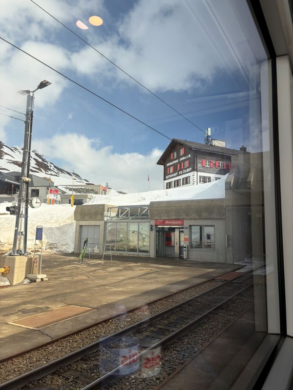 Matterhorn Gotthard Bahn train to Andermatt