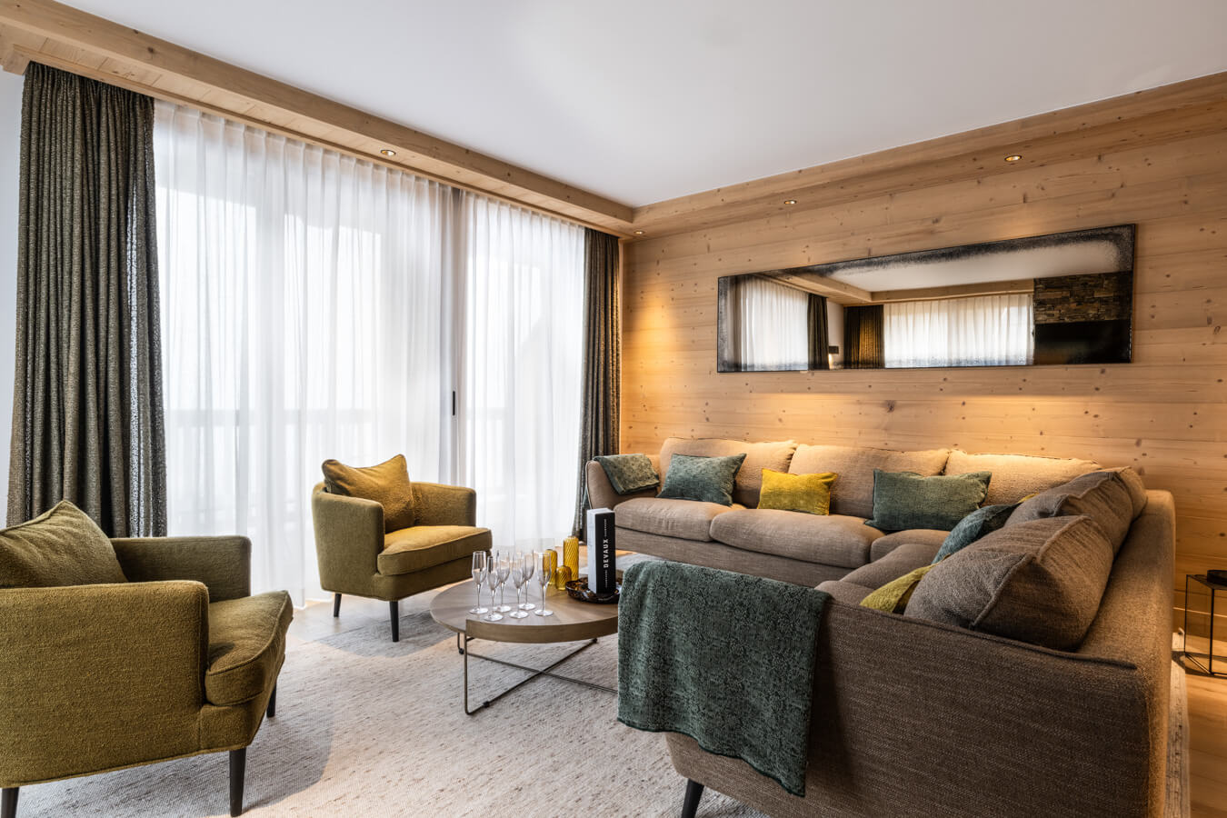 Sundance Courchevel - contemporary living room with sofas and armchairs