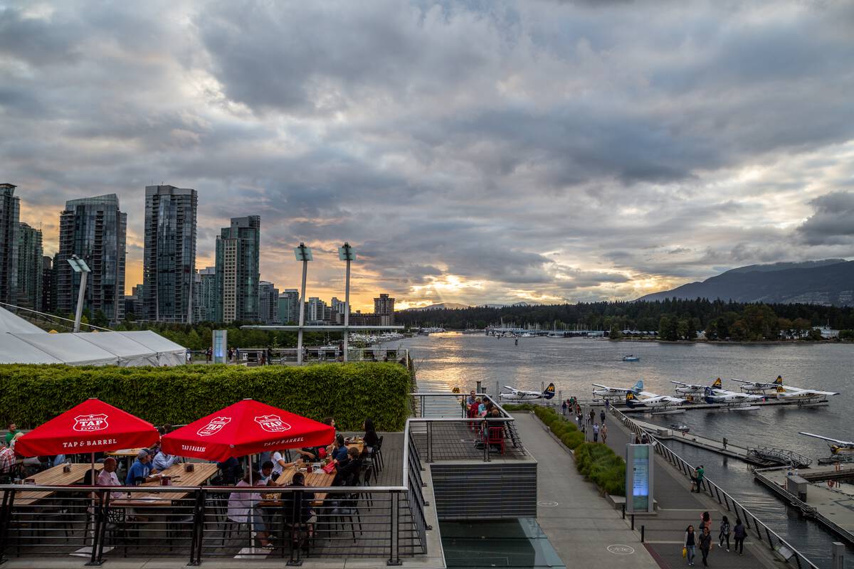 Sunset over Coal Harbour