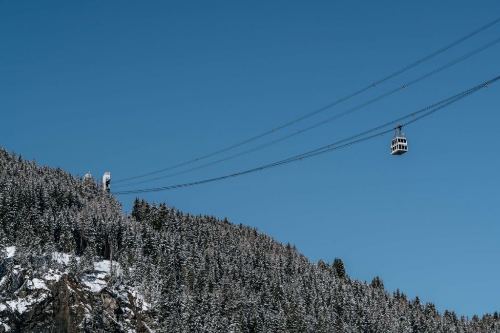 Ski bucket list: the Vanoise Express cable car in Les Arcs and La Plagne