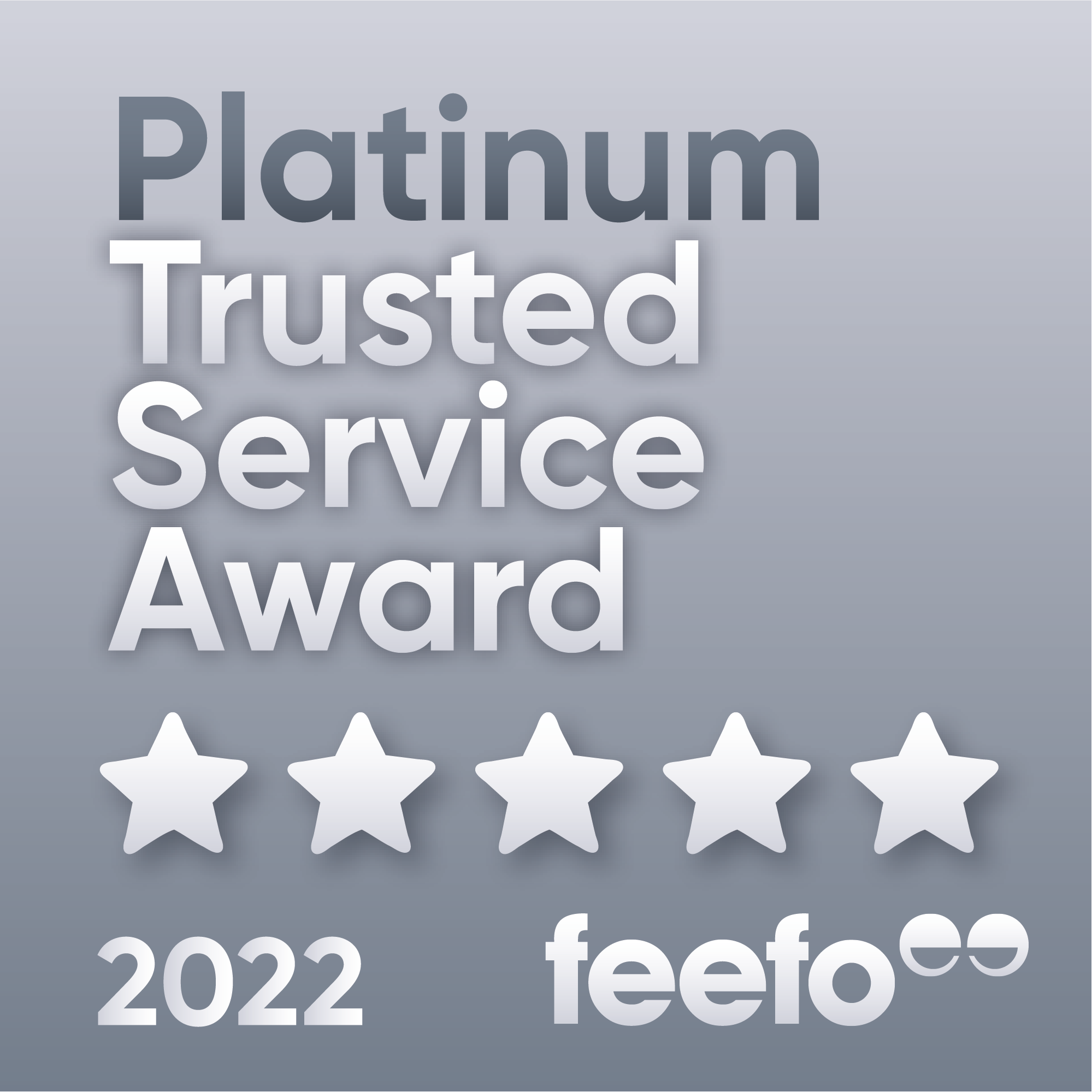 feefo sq platinum service 2022 dark