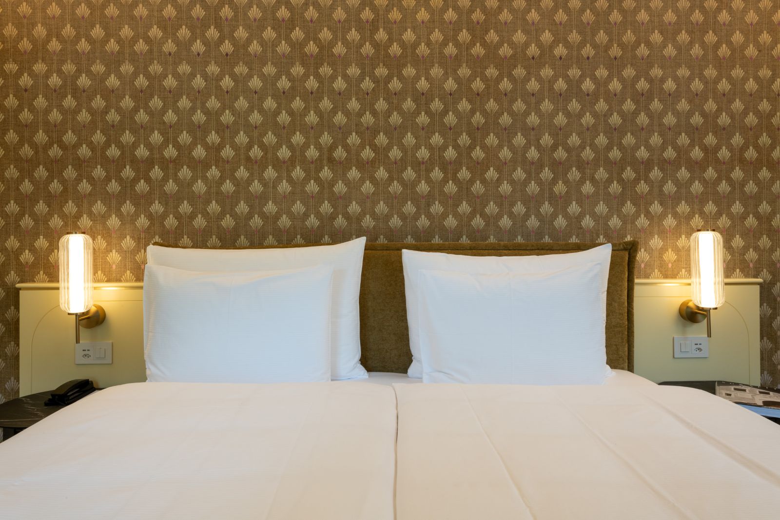 Hotel Cresta Palace, St Moritz - art nouveau style decor in a double room