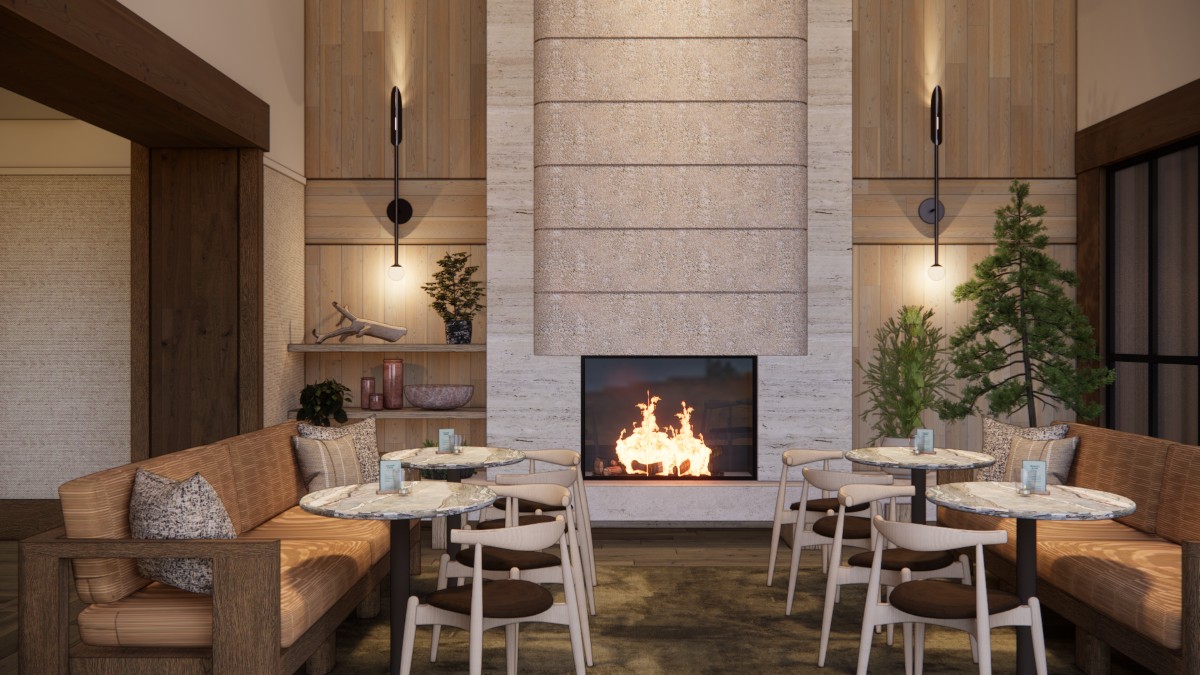 Forest Park Hotel - cosy sitting area with fireplace