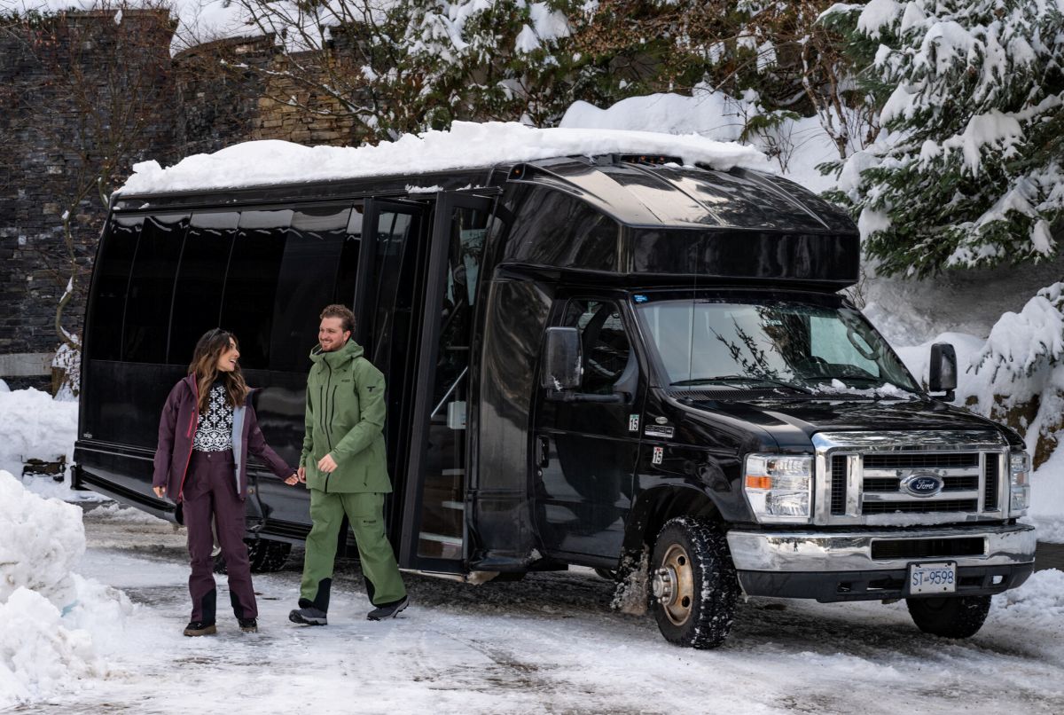 Four Seasons Whistler - shuttle service in the snow