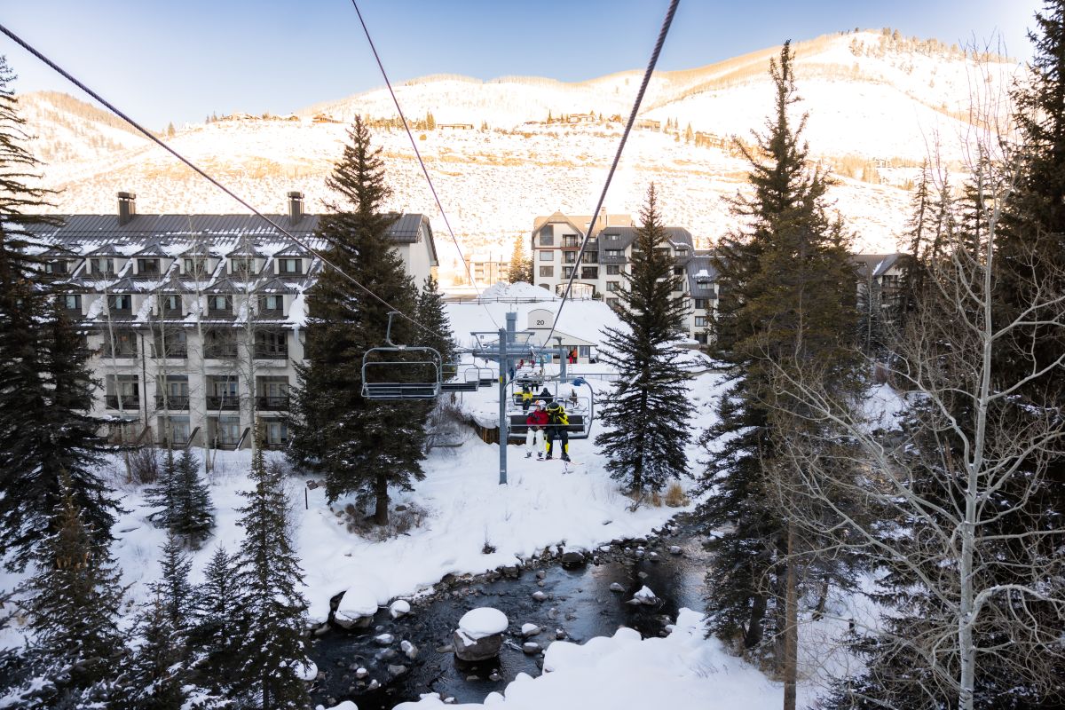 Grand Hyatt Vail, Gore Creek, view from chairlift
