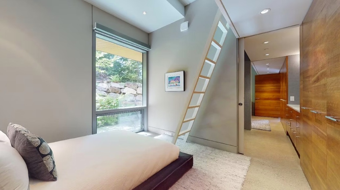 High Point Villa, Whistler, Kadenwood, bedroom, ladder