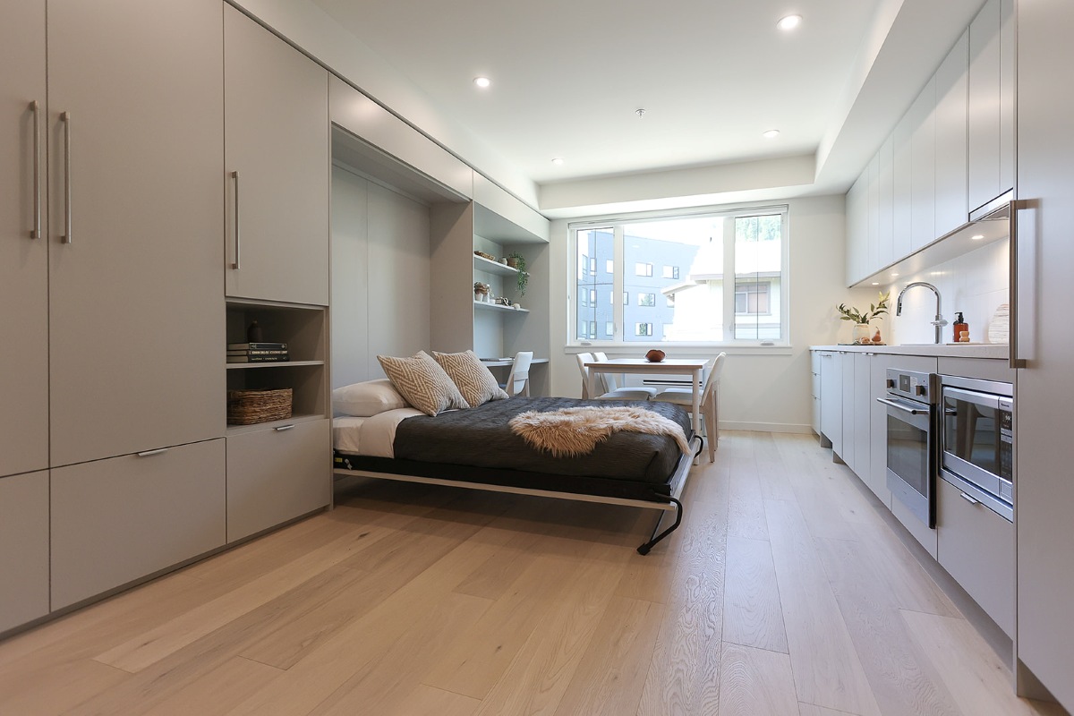 Red Mountain Resort, The Crescent - studio with murphy bed folded down